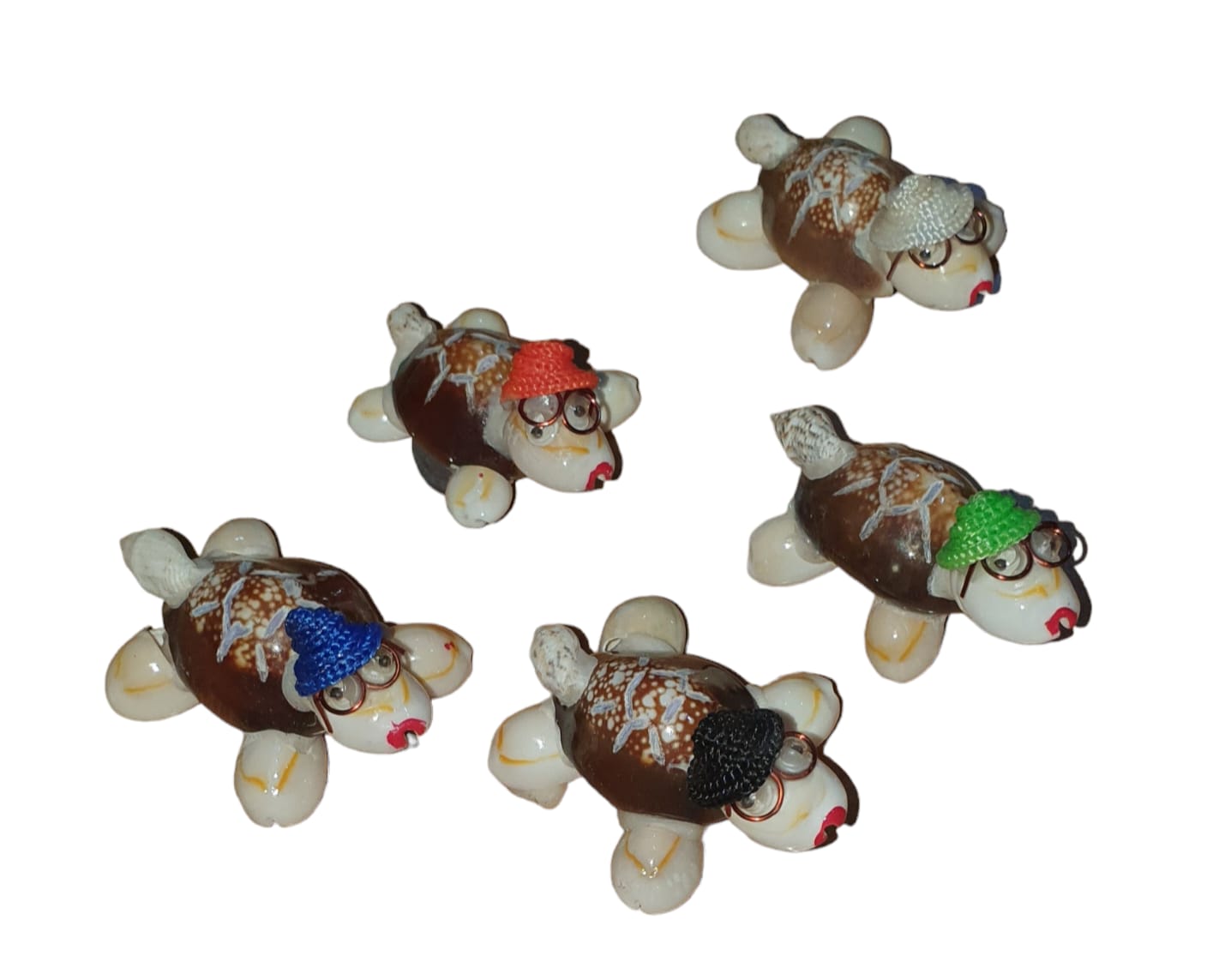 Magnetico tortuga chica con sombrero (minimo 10und )