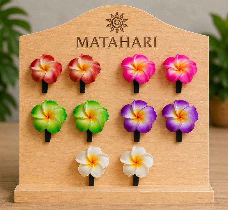 Pinza flor set 10