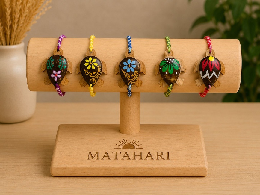 Pulsera tortuga madera