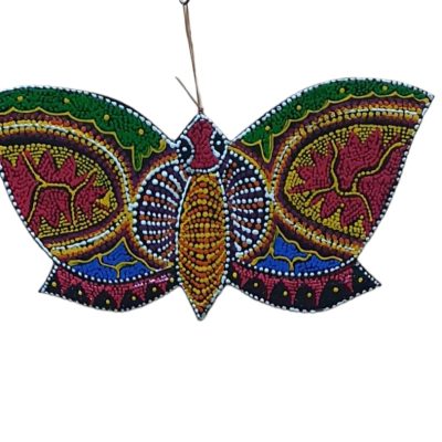 Panel mariposa  puntillismo 30cm