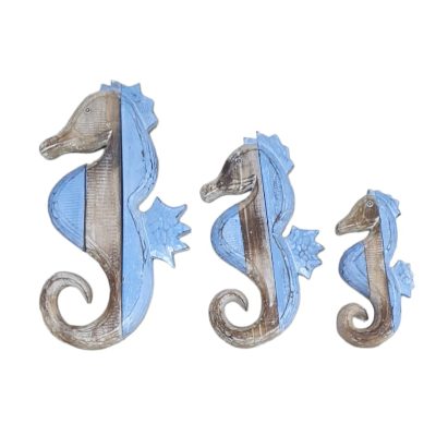 Panel caballo de mar set 3 45-35-25cm