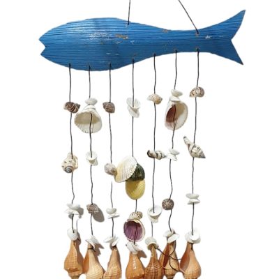 Colgante pescado 25cm con conchas