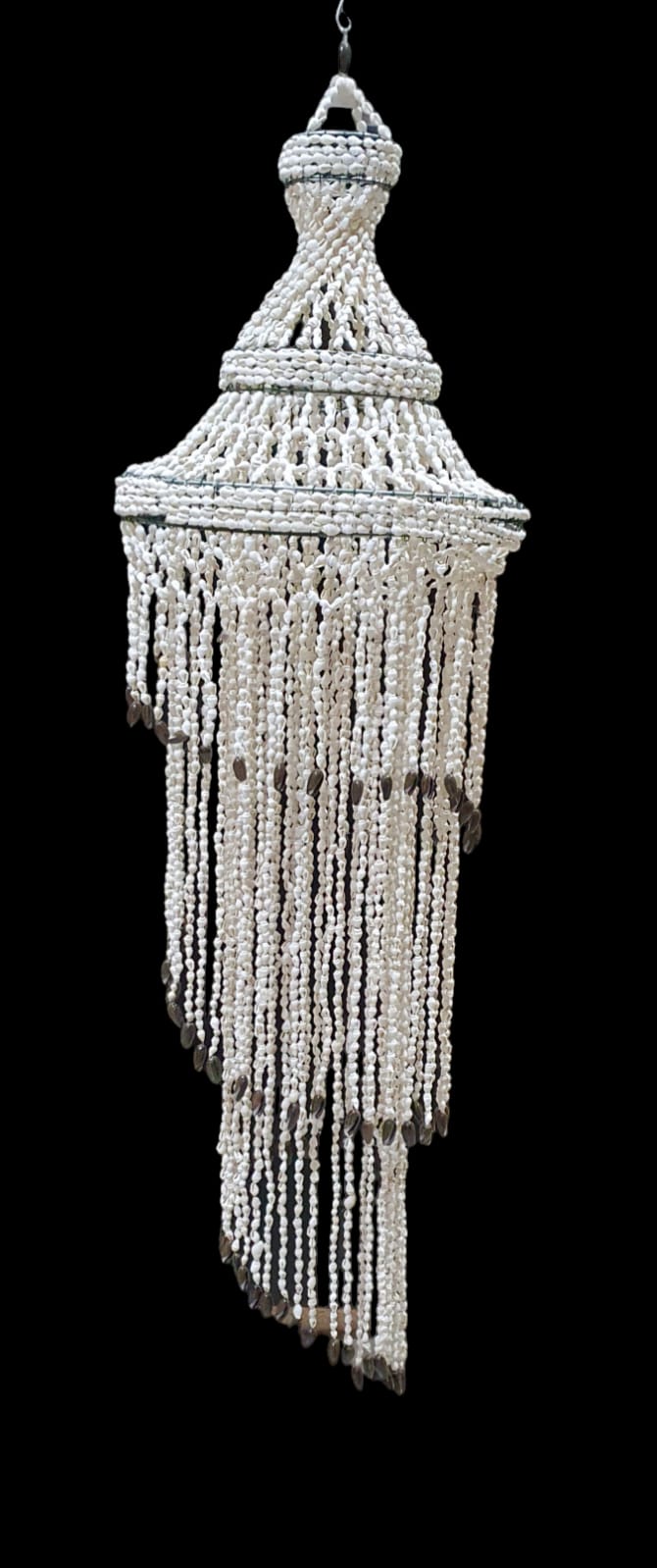 Lampara spiral de concha 1mt