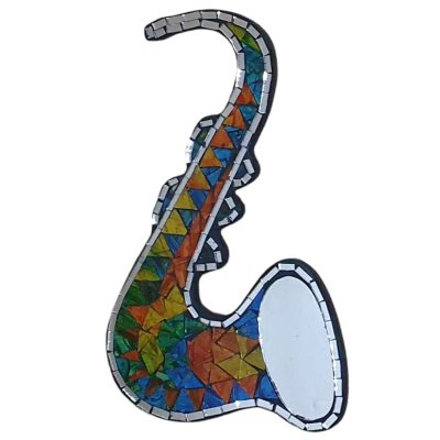Saxofon  30 cm  mosaico
