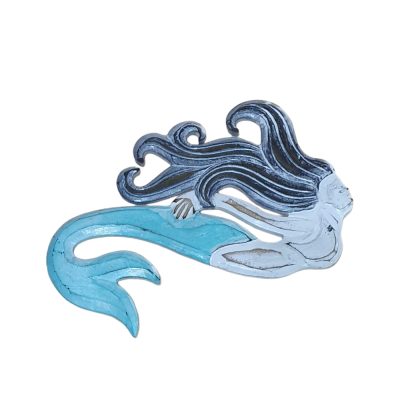 Sirena 30 cm madera
