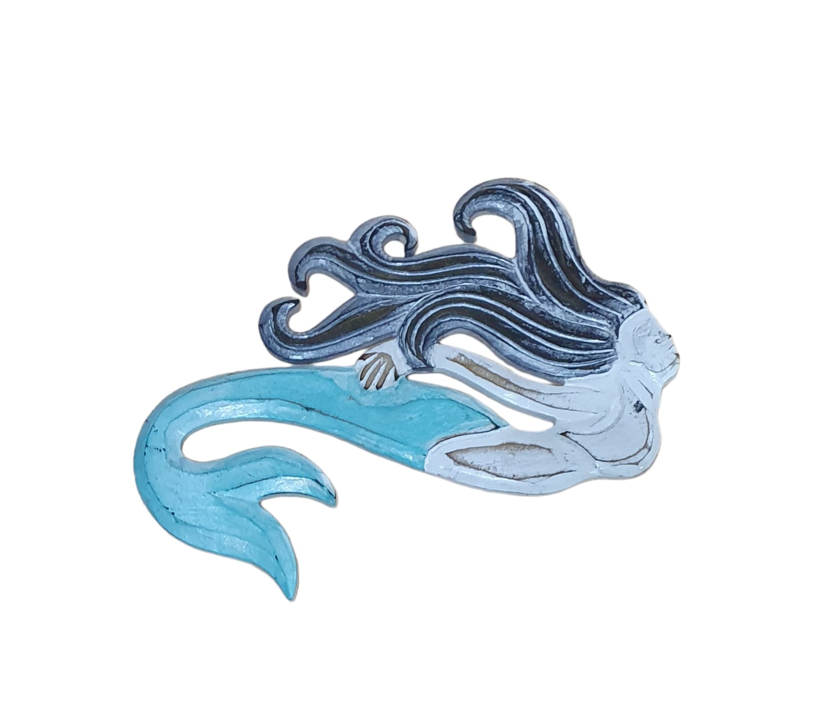 Sirena 30 cm madera