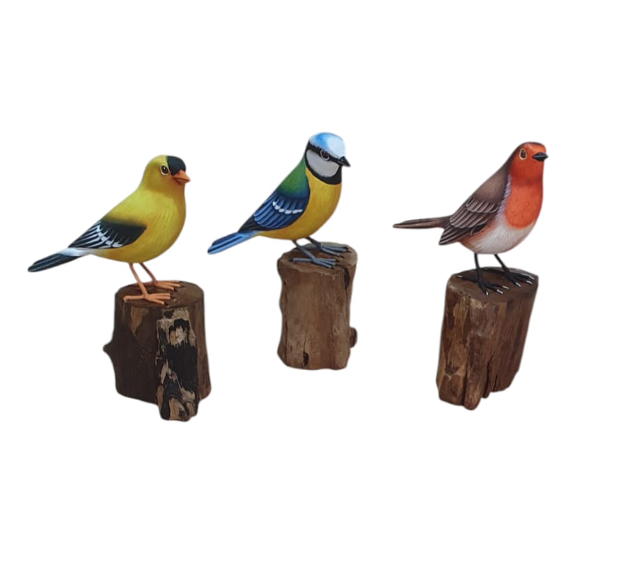 Pajaro chico fino 15cm alto