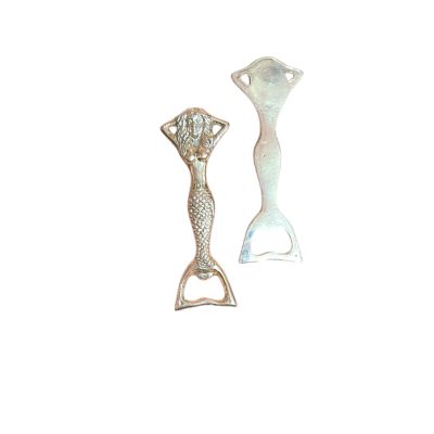 Abre botella sirena 14cm bronce