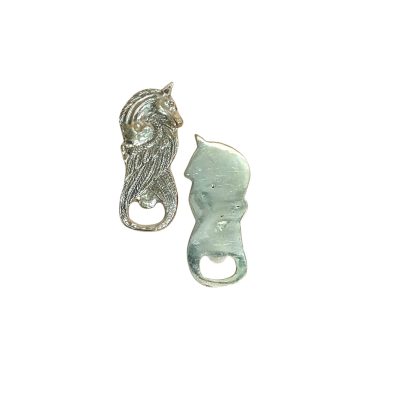 Abre botella caballo 13cm bronce