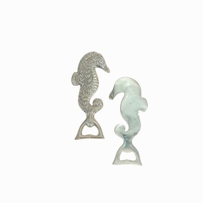 Abre botella caballo de mar 15cm bronce