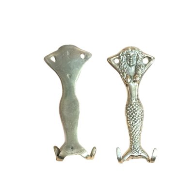 Perchero sirena 12cm bronce