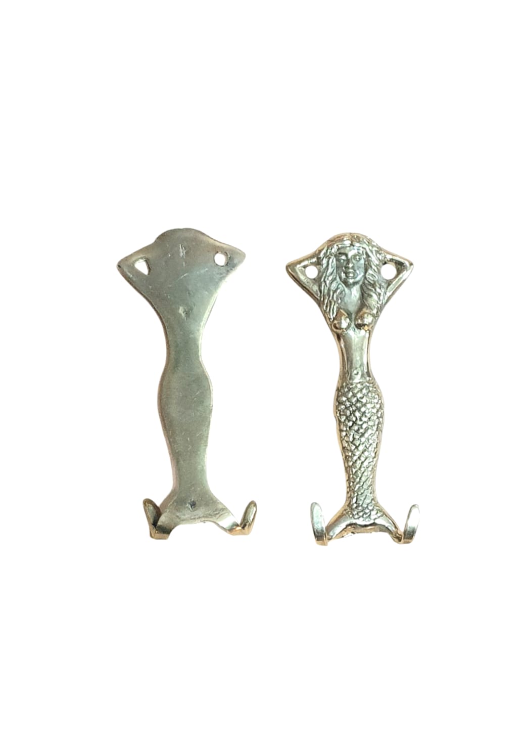 Perchero sirena 12cm bronce