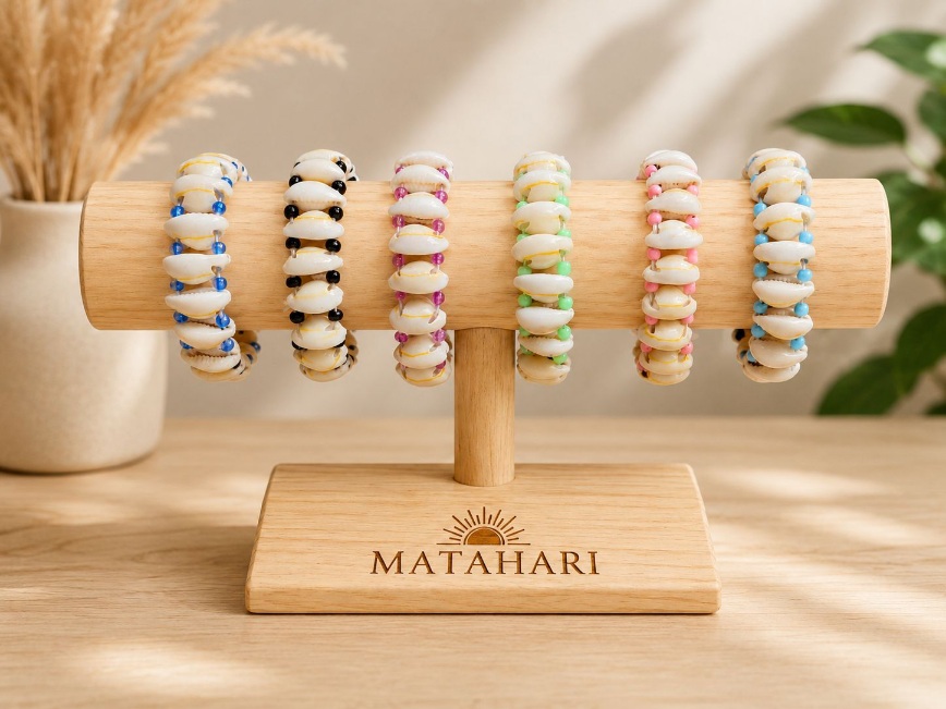 Pulsera una concha simple (mínimo 12und )
