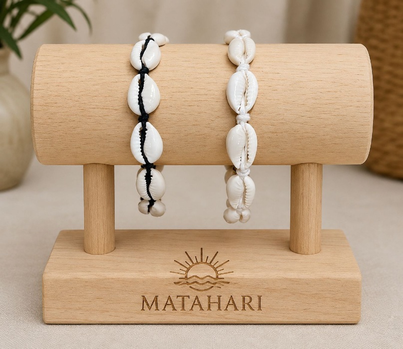 Pulsera de concha con mostasilla