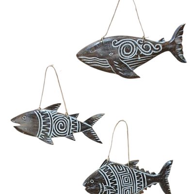 Pescados surtidos tallado panel 30 cm
