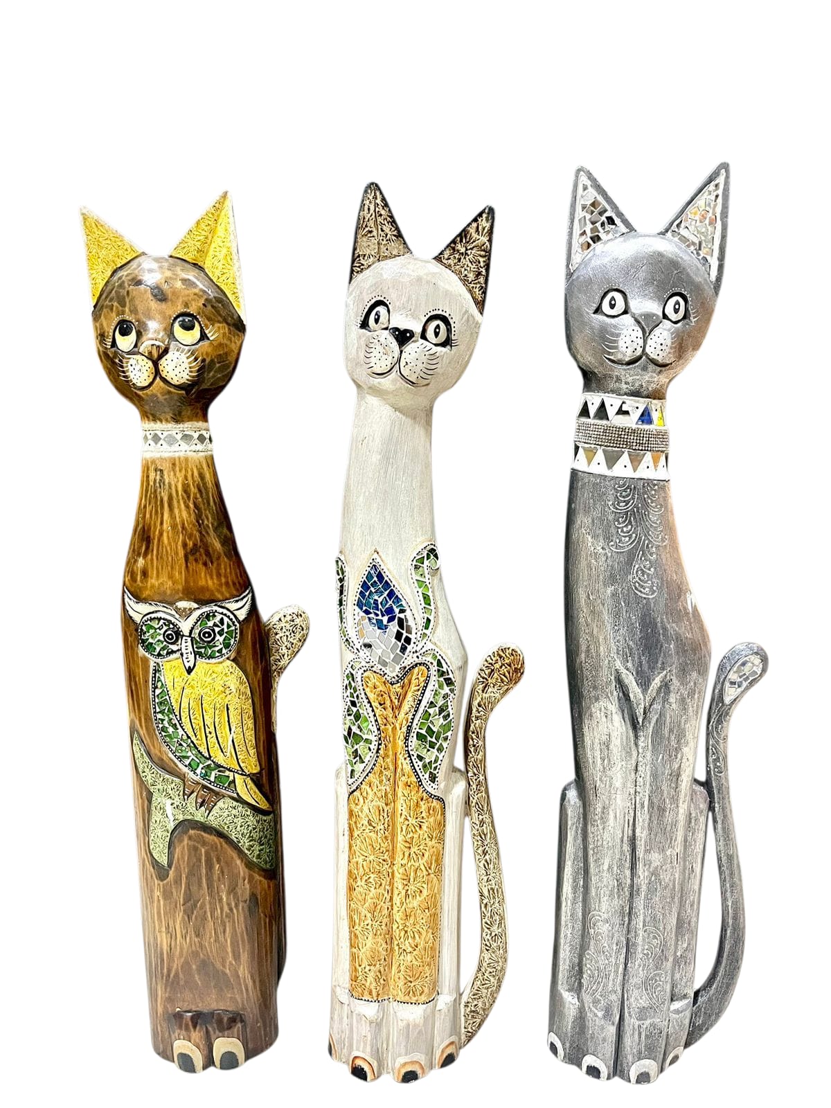 Gato 80cm con decoración