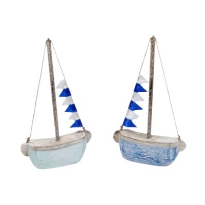 Bote con banderas 30cm