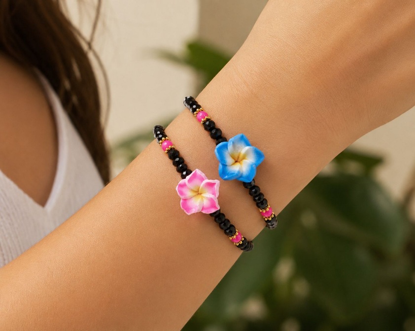 Pulsera cristal flor - Imagen 2