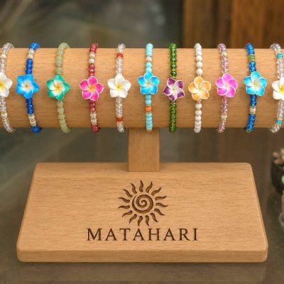 Pulsera cristal flor