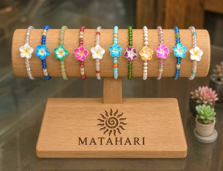Pulsera cristal flor