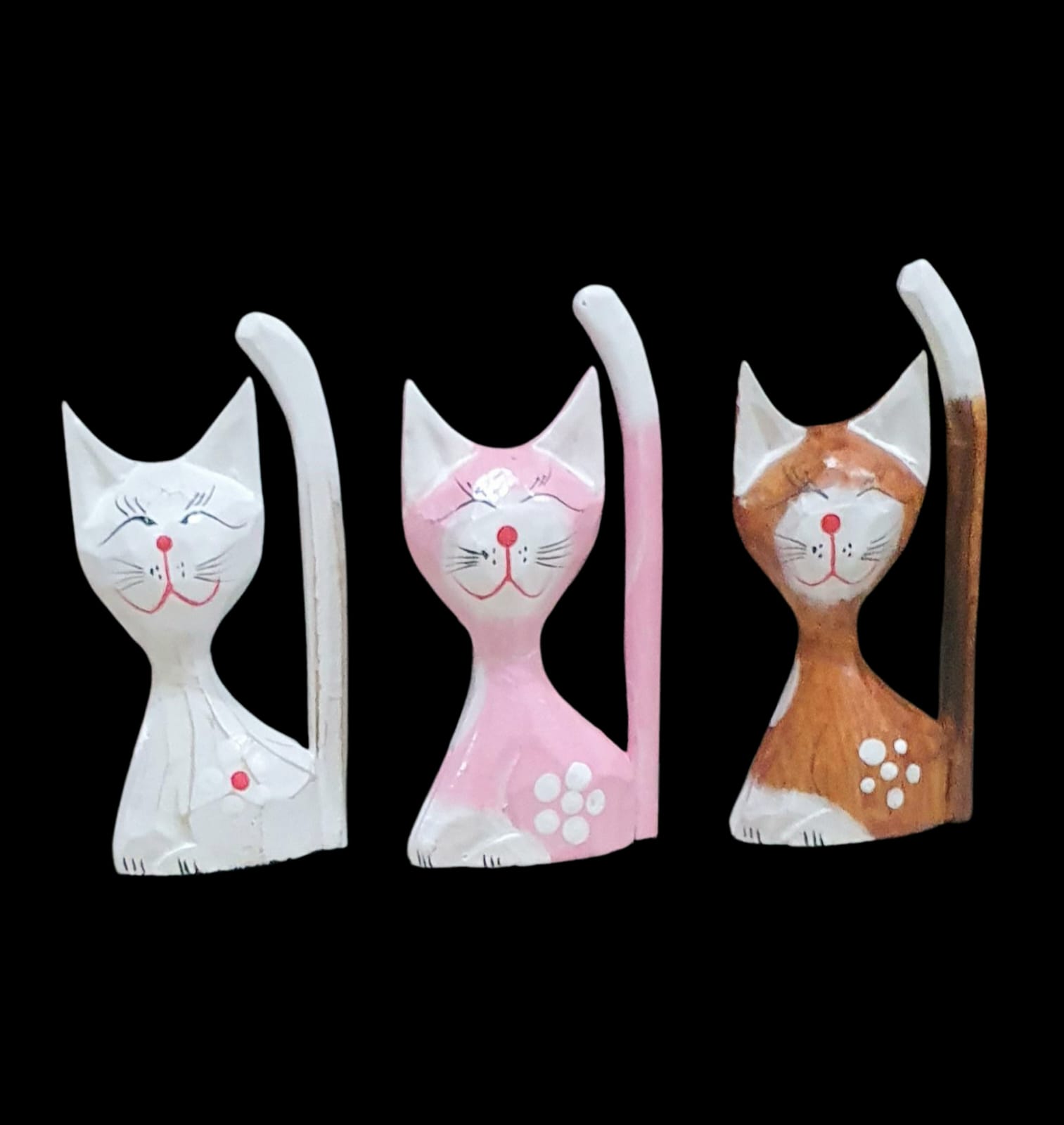 Gatos cola set 3 14cm