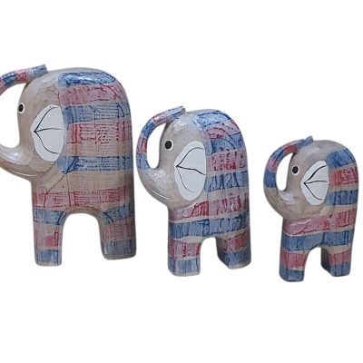 Elefante abstractos set 3 20-26-32cm