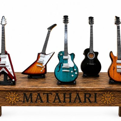 Guitara pintada rock