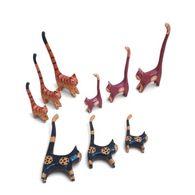 Gato cola larga set 3 25-20-15cm
