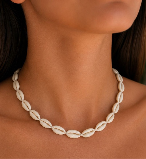 Collar conchita blanca