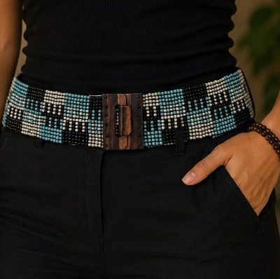 CINTURON MOSTAZILLA/ MADERA