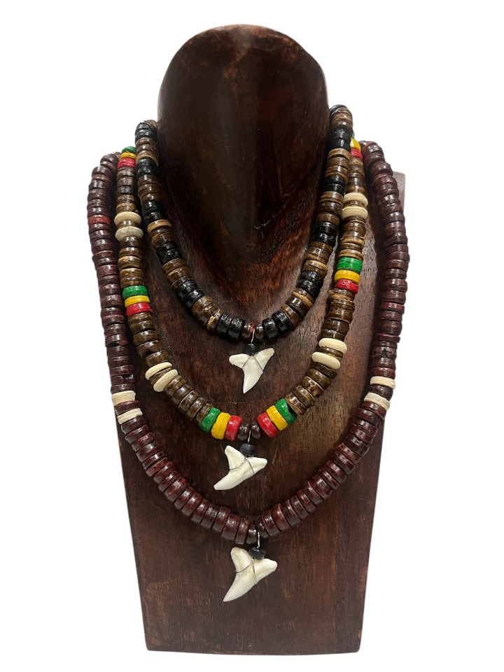 Collar madera diente tiburon - Imagen 2