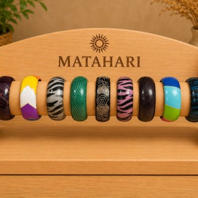 pulsera 3 cm madera mix