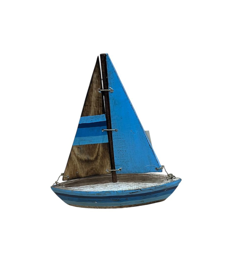 Velero de madera 27cm