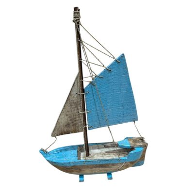 Barco velero de madera 45x30cm