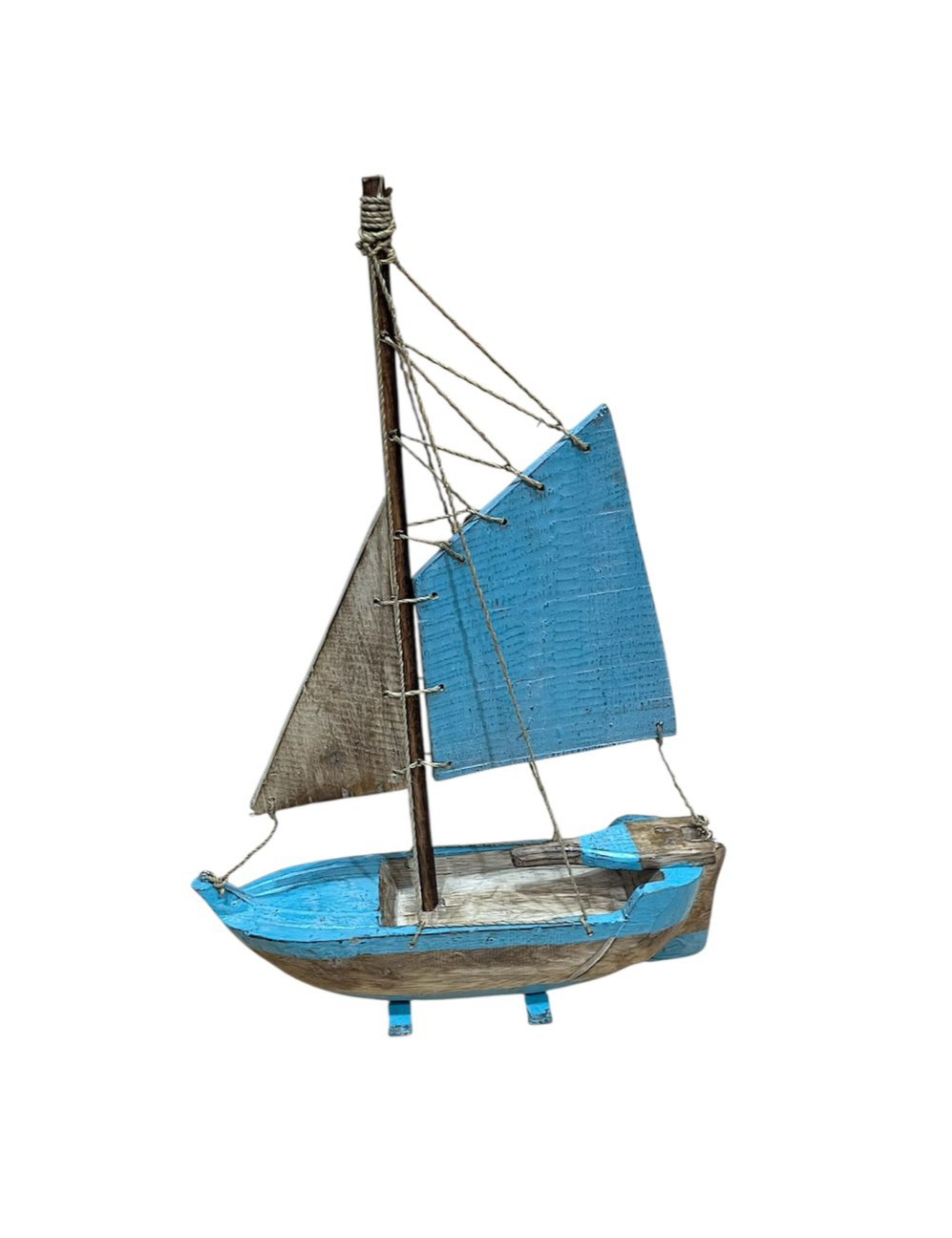 Barco velero de madera 45x30cm
