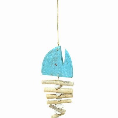 Ballena esqueleto rustico 38cm